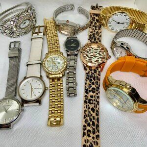 Lot of 10 Women’s Watches Silver Gold Tone Quartz great for wear or resale